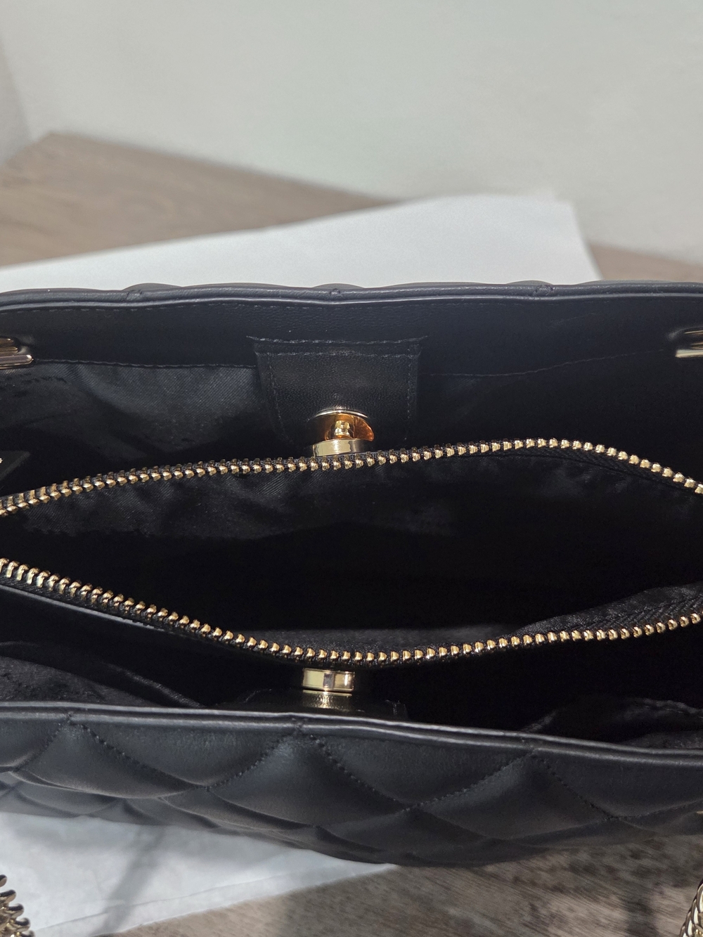 kate spade Quilted Black Chain-Handle Tote - Picture 16 of 16